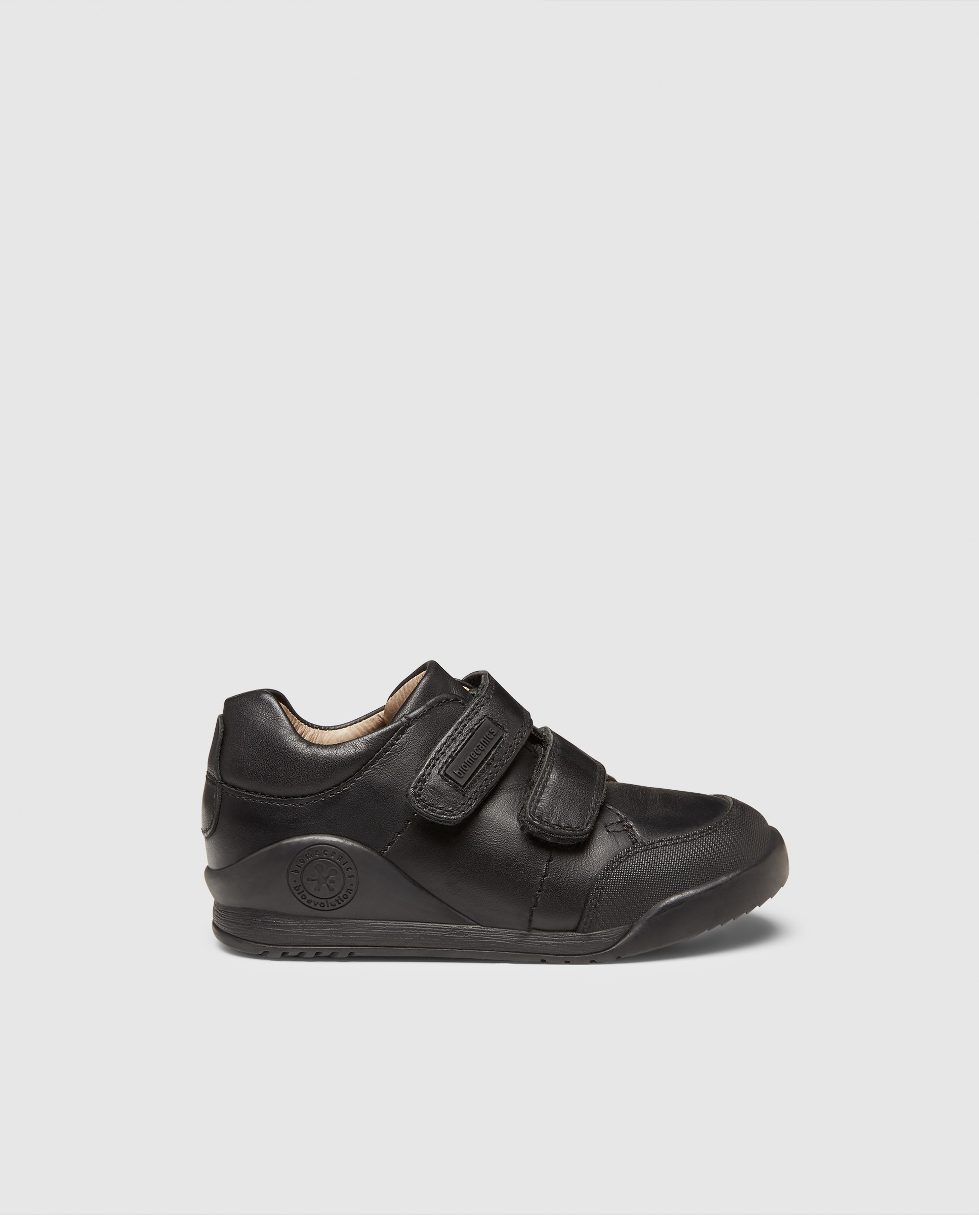 Imagem 0 de Sapatos infantis castanhos com fecho aderente duplo