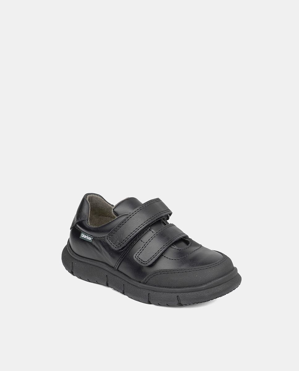 Imagem 0 de Sapatos com Biqueira Reforçada, Fecho Aderente Duplo e em Pele