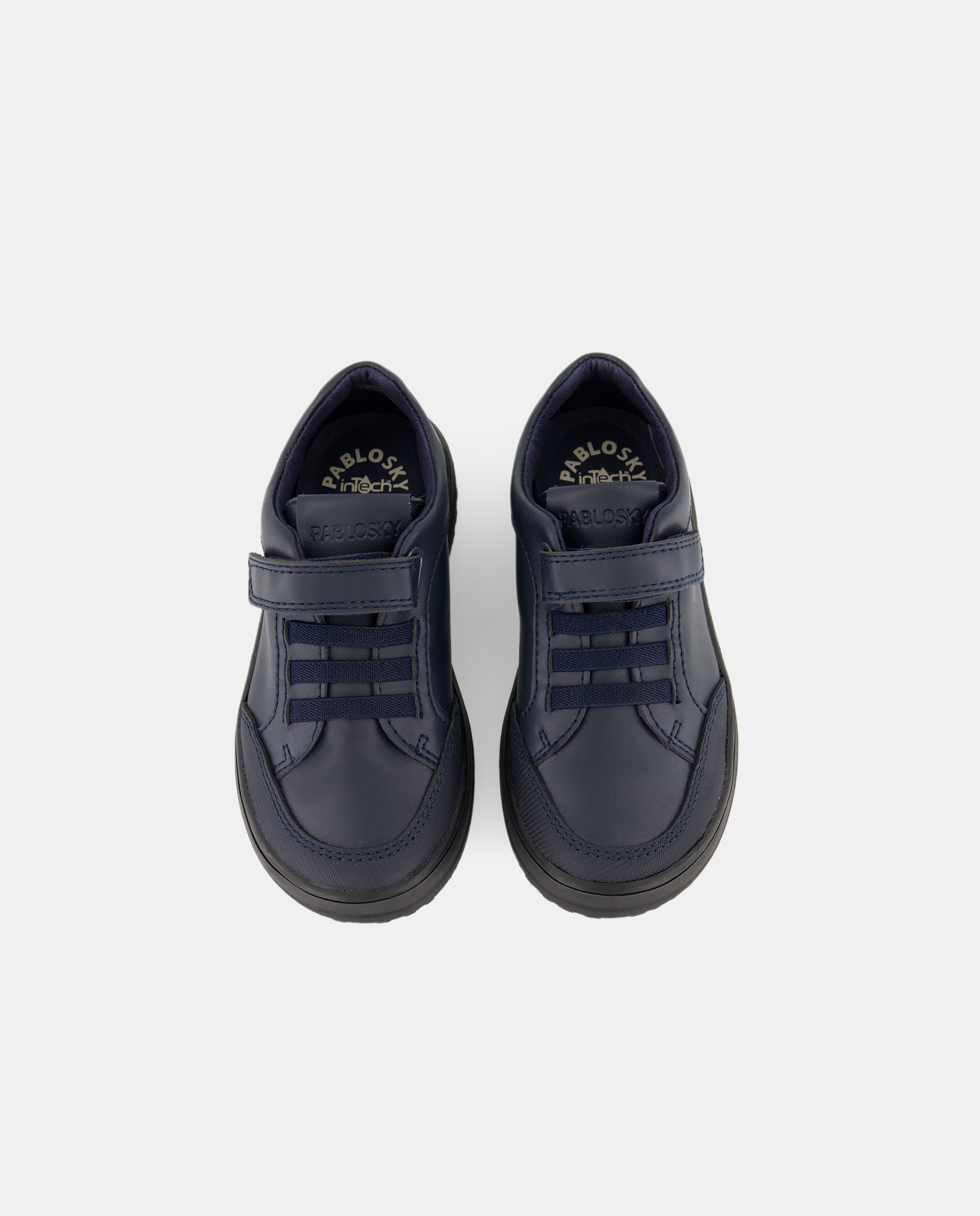 Zapatillas de niño con cierre adherente para uniforme escolar - Pablosky - Negro Negro-6
