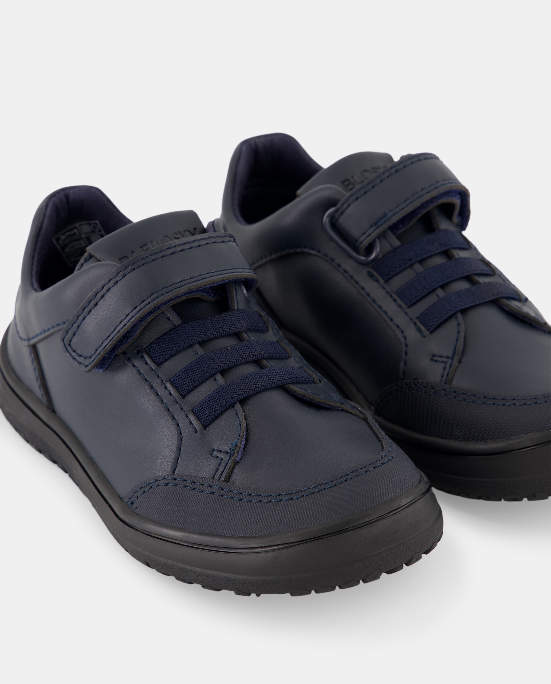 Zapatillas de niño con cierre adherente para uniforme escolar - Pablosky - Negro Negro-7