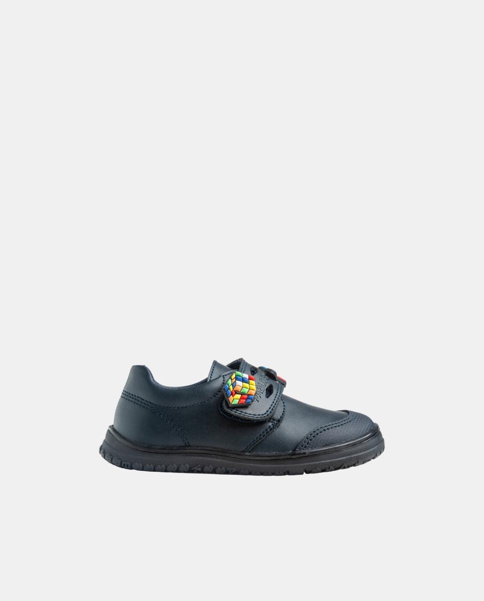 Imagem 0 de Mocassins em Pele com Fecho Aderente para Uniforme Escolar