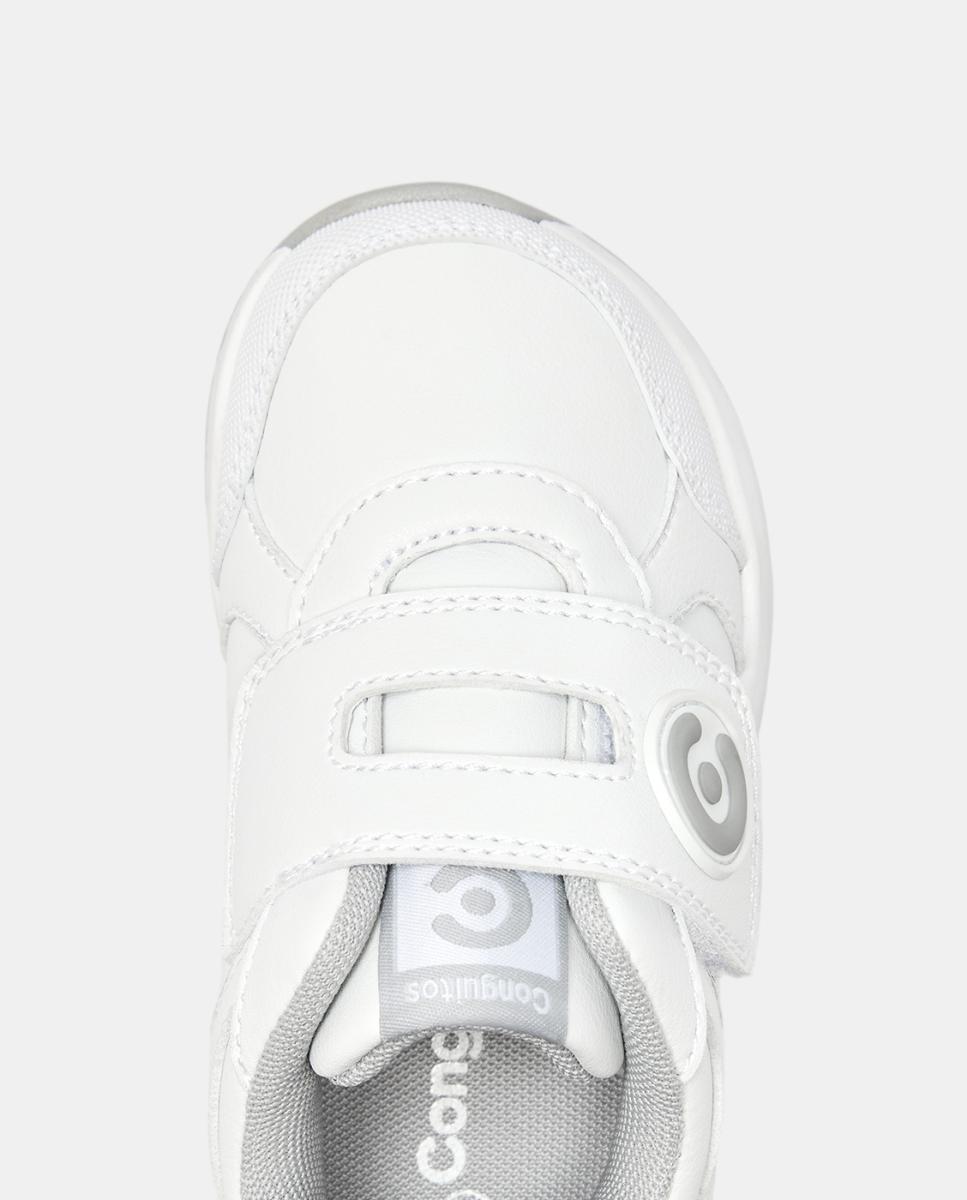 Sapatilhas Barefoot com Tira Aderente Branco-3