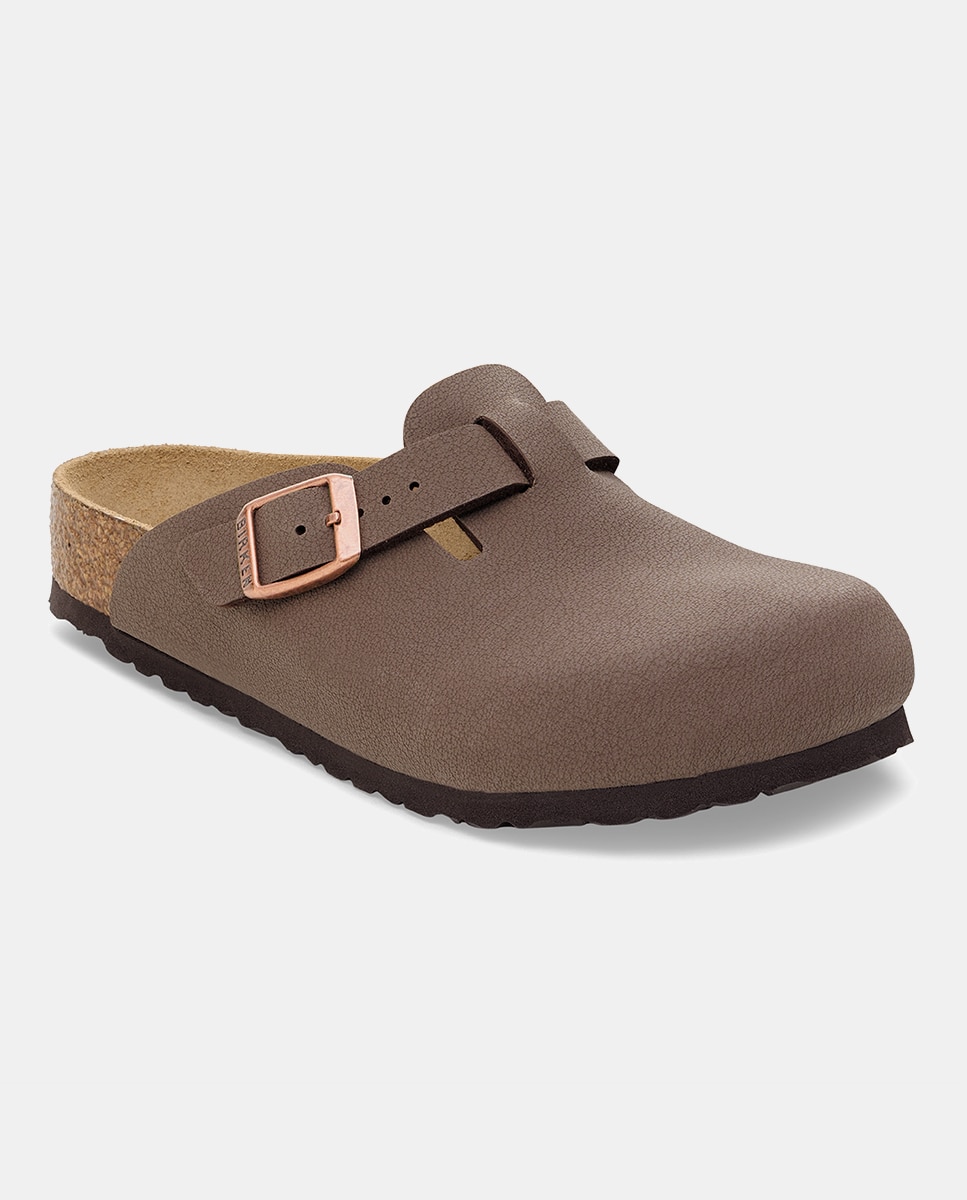 Mules Boston Kids em Polipele Castanho-2