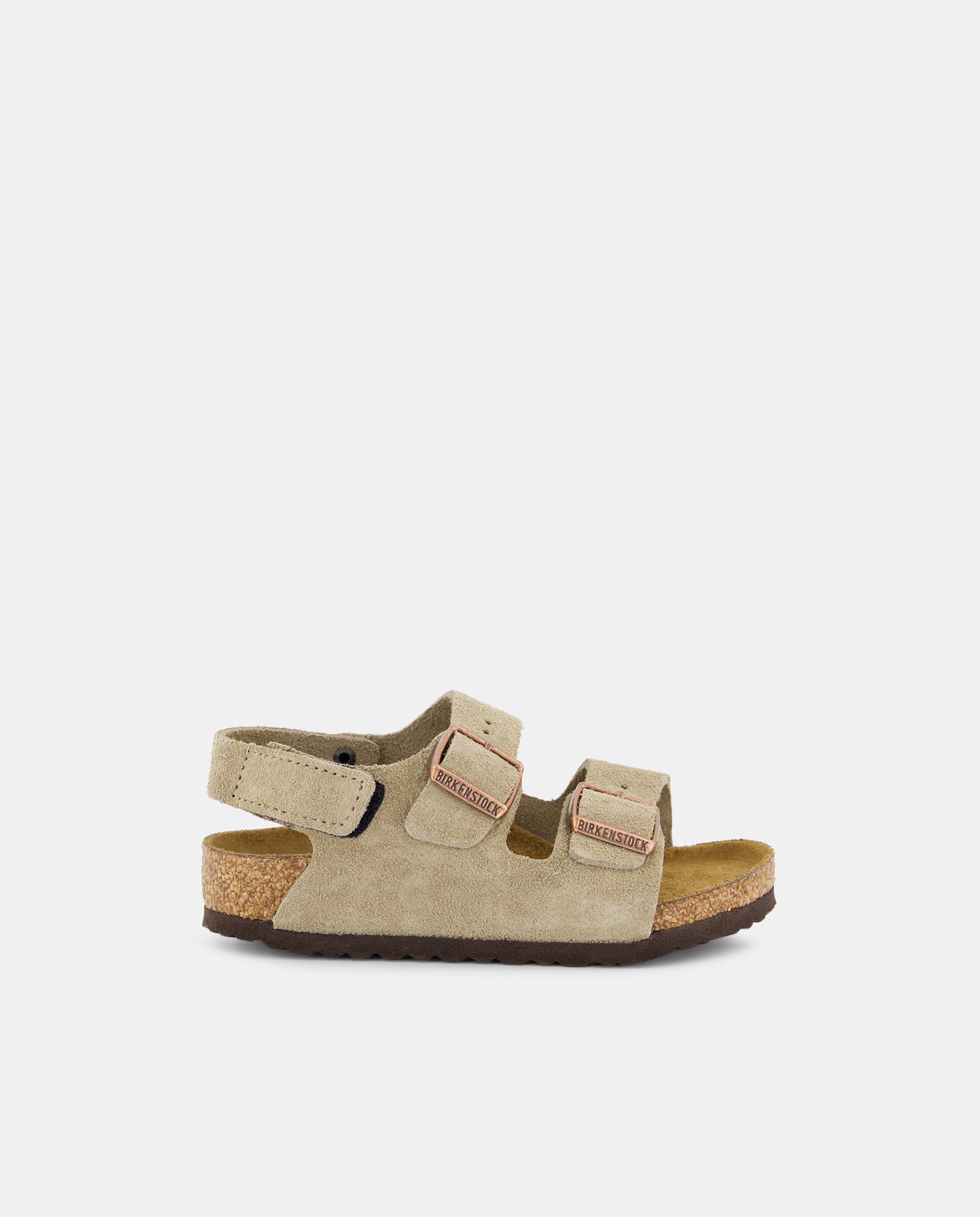 Sandálias Abertas Milano HL em Camurça Birkenstock Taupe-1