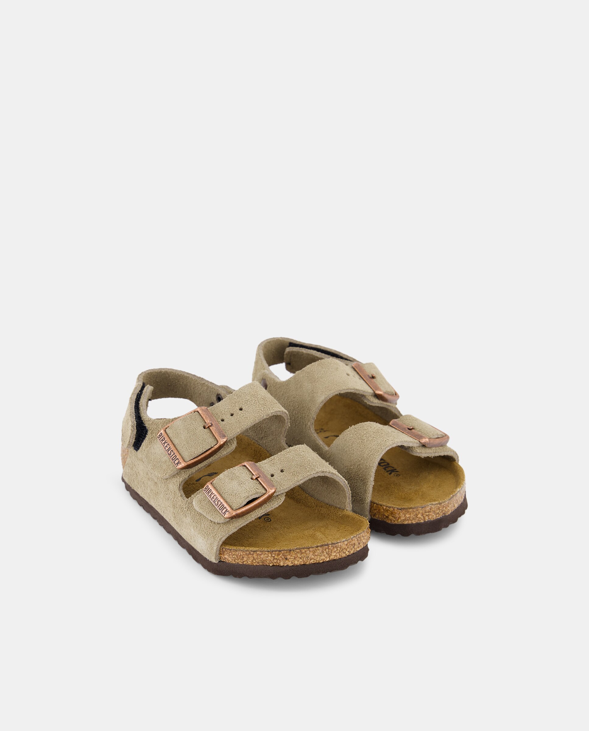 Sandálias Abertas Milano HL em Camurça Birkenstock Taupe-2