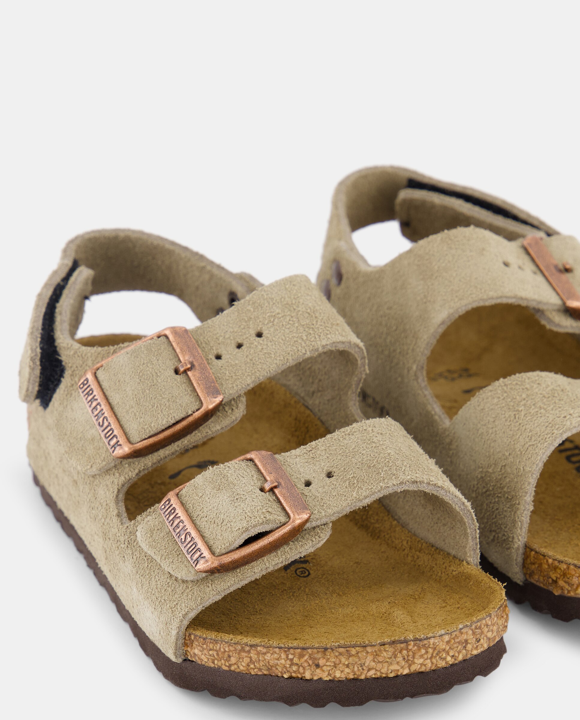 Sandálias Abertas Milano HL em Camurça Birkenstock Taupe-5