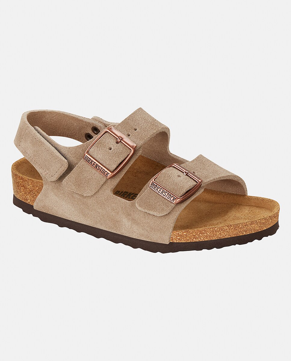 Sandálias Abertas Milano HL em Camurça Birkenstock Taupe-7