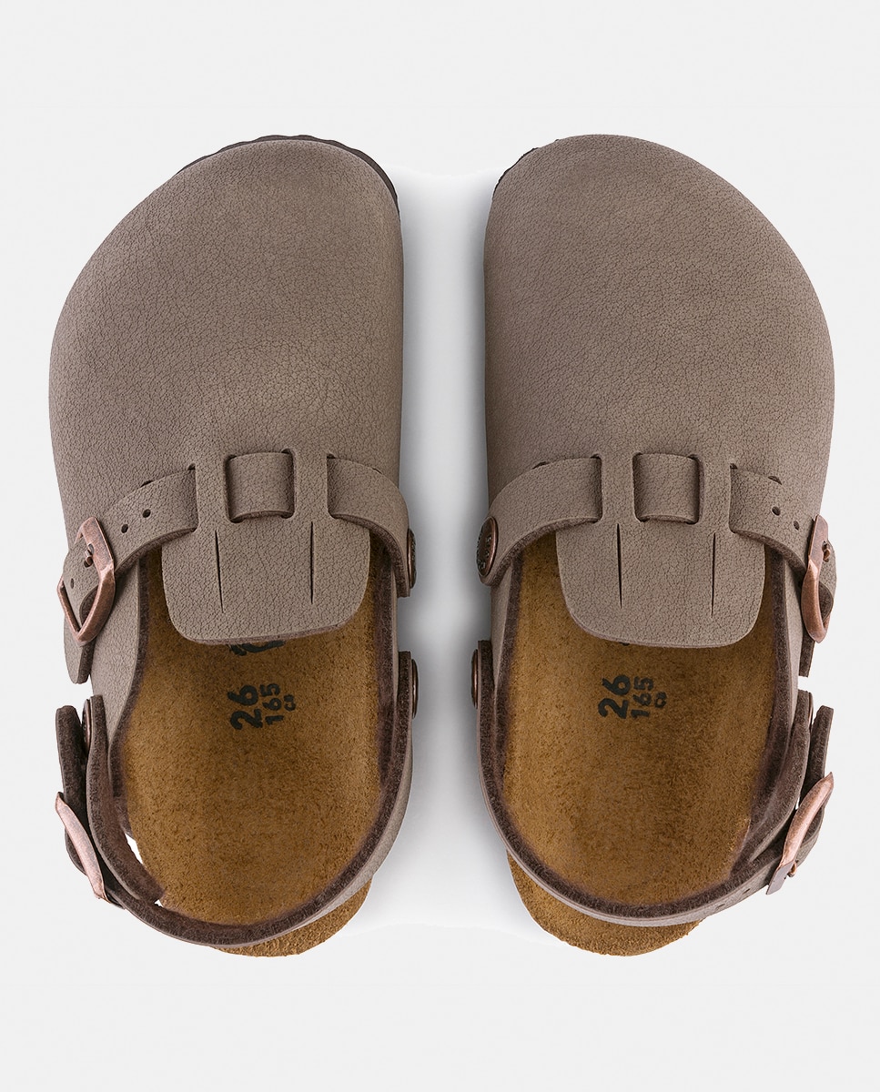 Socas Kay SL em Couro Sintético Birkenstock Castanho-7