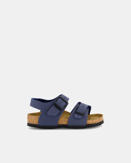 Sandalias de niño Birkenstock  de color marrón con doble hebilla