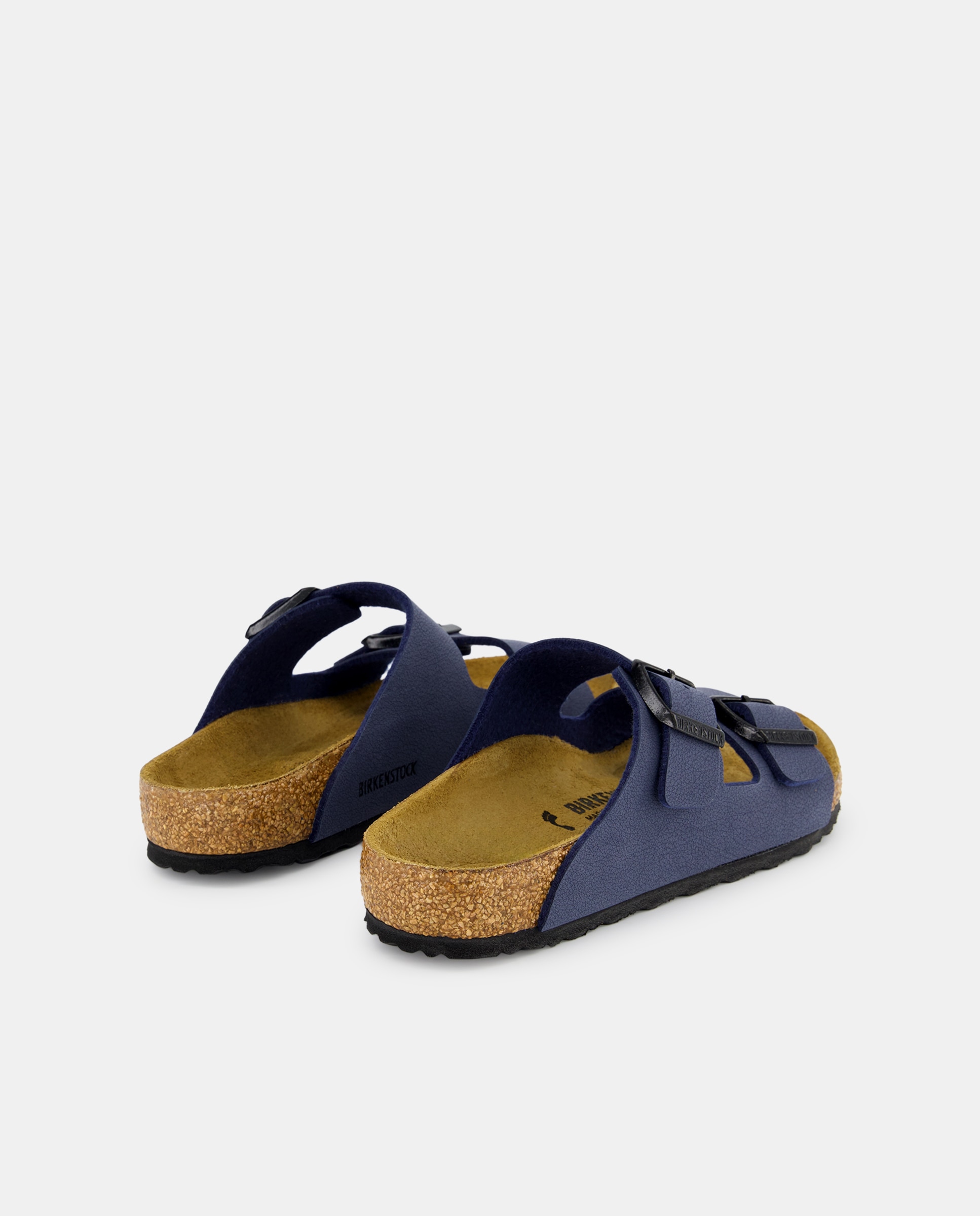Sandálias Abertas Arizona em Couro Sintético Birkenstock Azul-marinho-3