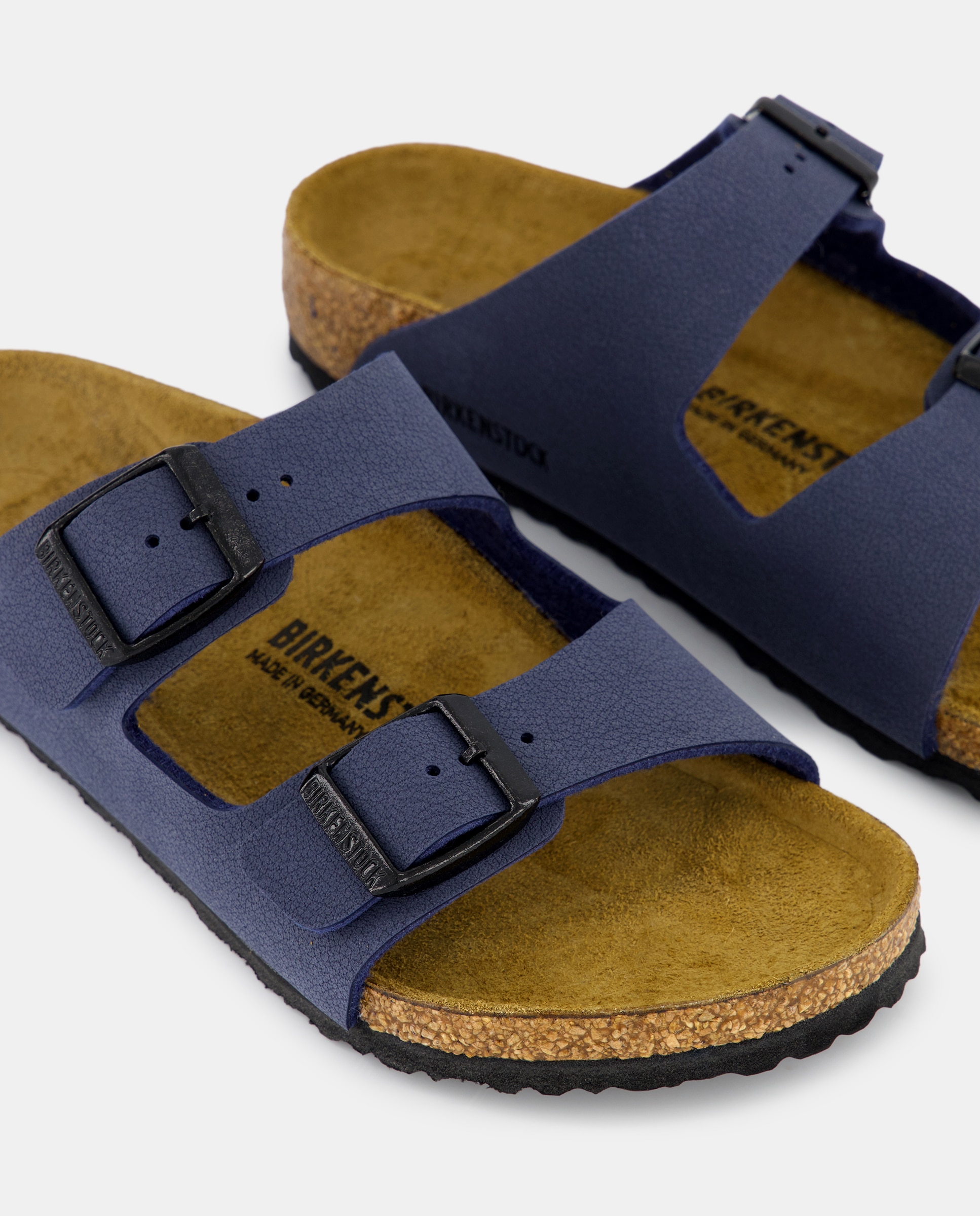 Sandálias Abertas Arizona em Couro Sintético Birkenstock Azul-marinho-5