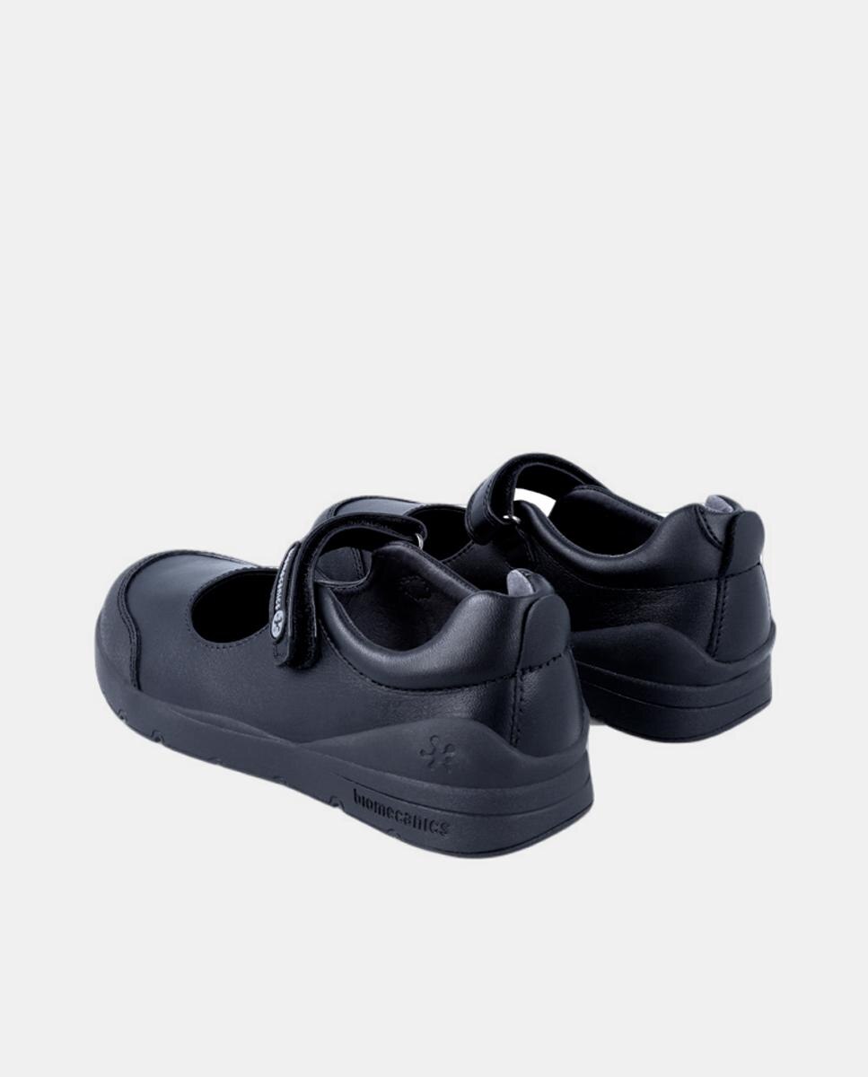 Sapatos de Presilha com Biqueira Reforçada, Fecho Aderente e em Pele Biomecanics Preto-3