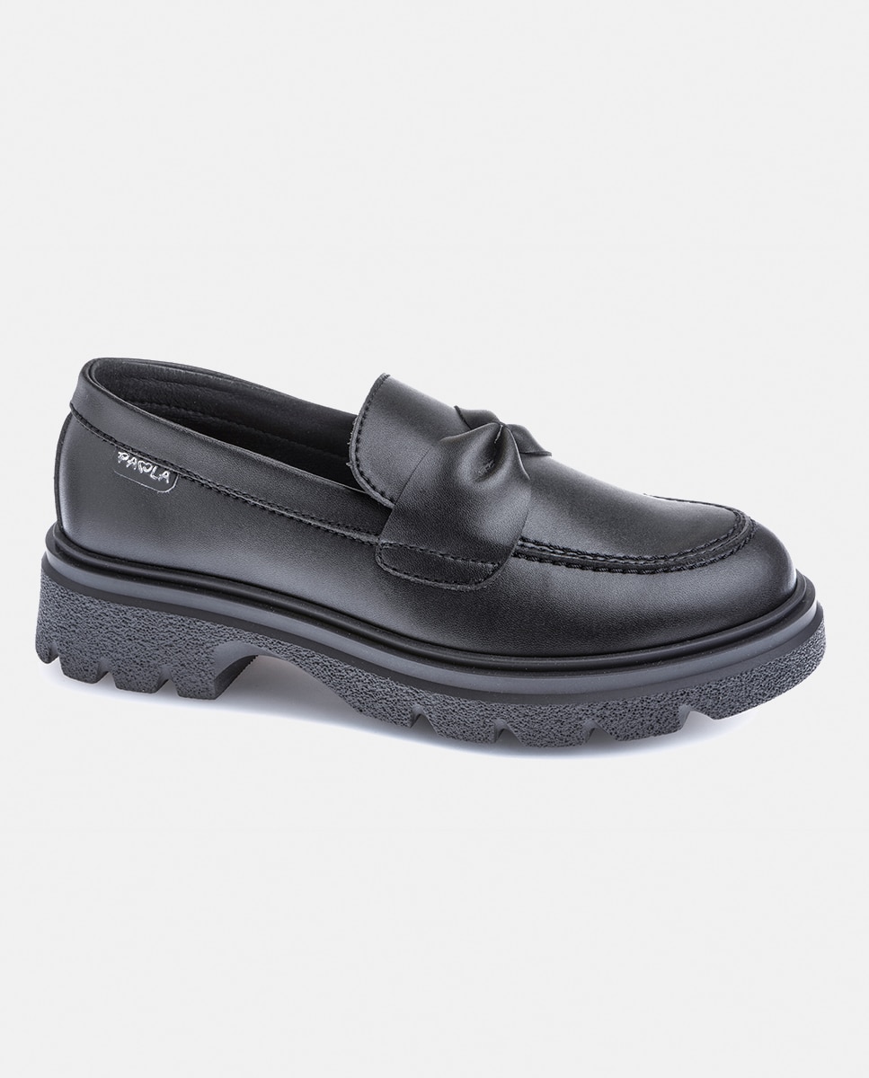 Mocassins para Uniforme Escolar Paola Preto-2