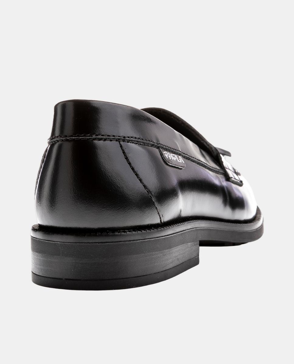Mocassins em Pele para Uniforme Escolar Pablosky Preto-2
