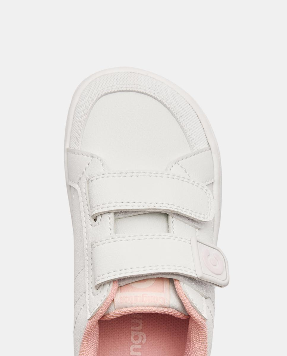 Zapatillas Barefoot de niño con tira adherente - Conguitos - Blanco Blanco-3