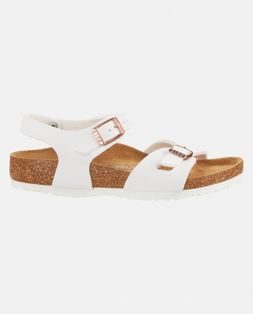 Sandálias Abertas Rio em Couro Sintético Birkenstock Branco-7
