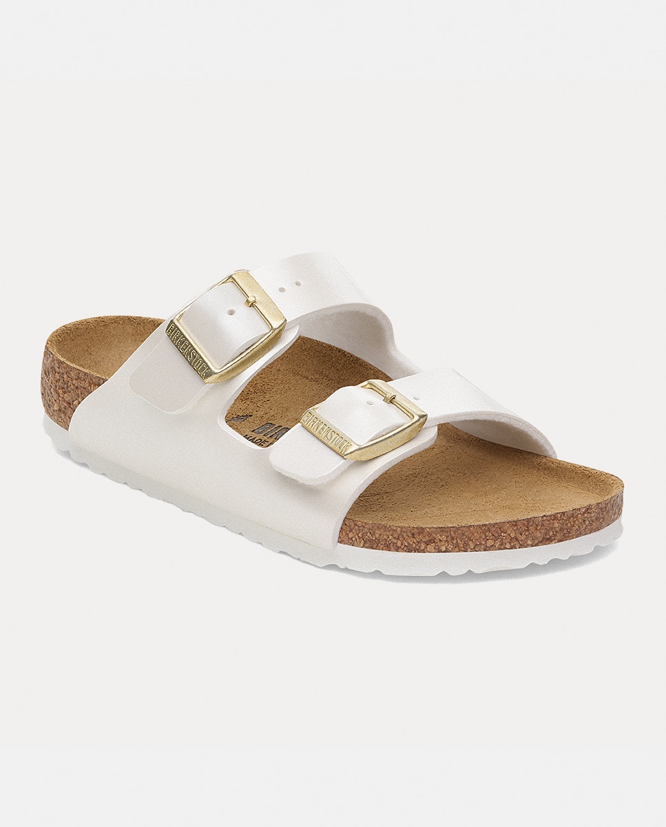 Sandálias Arizona KIDS Birko Flor Metalizada Birkenstock Nacar-2
