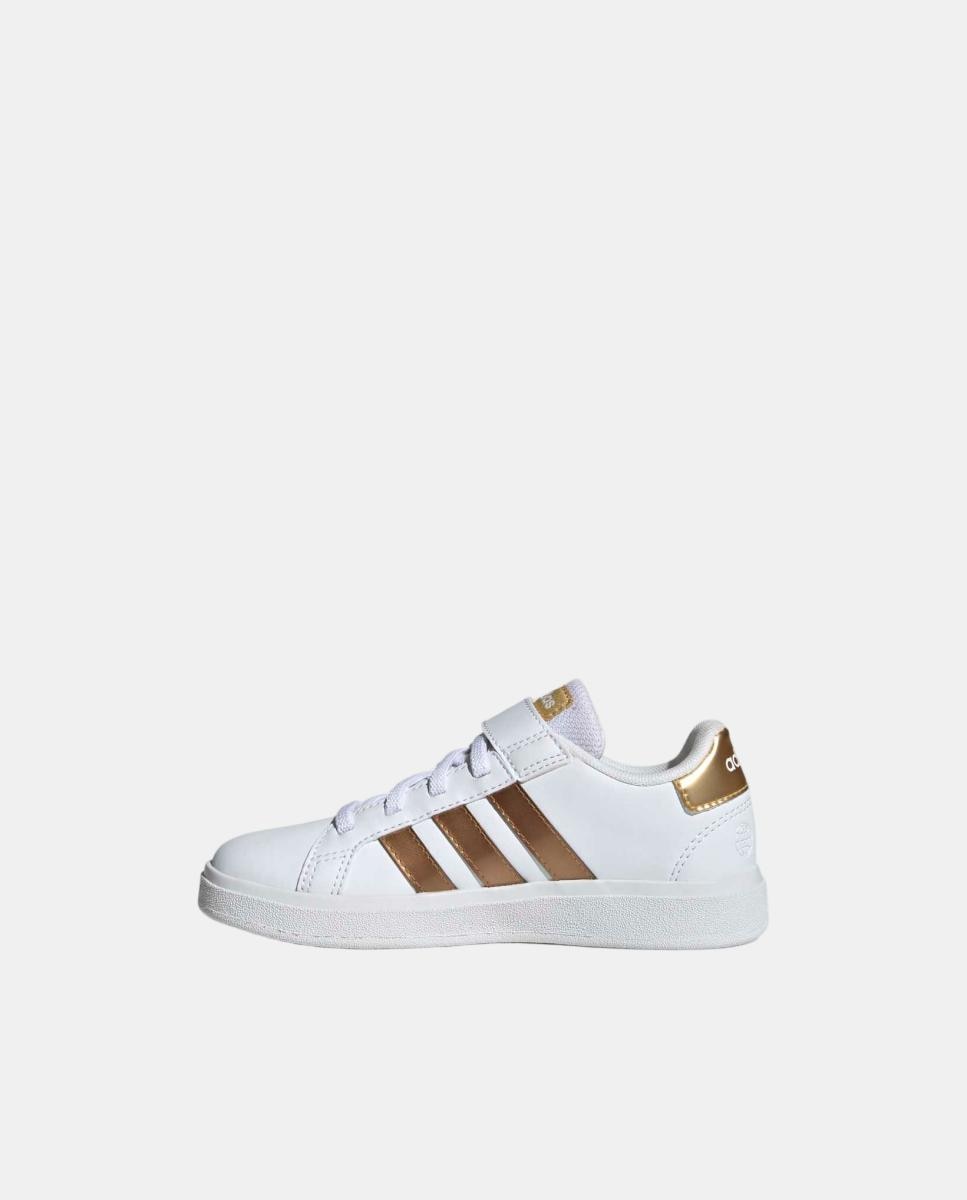 Sapatilhas Grand Court Sustainable Lifestyle Court Elastic Lace and Top Strap adidas Branco-4