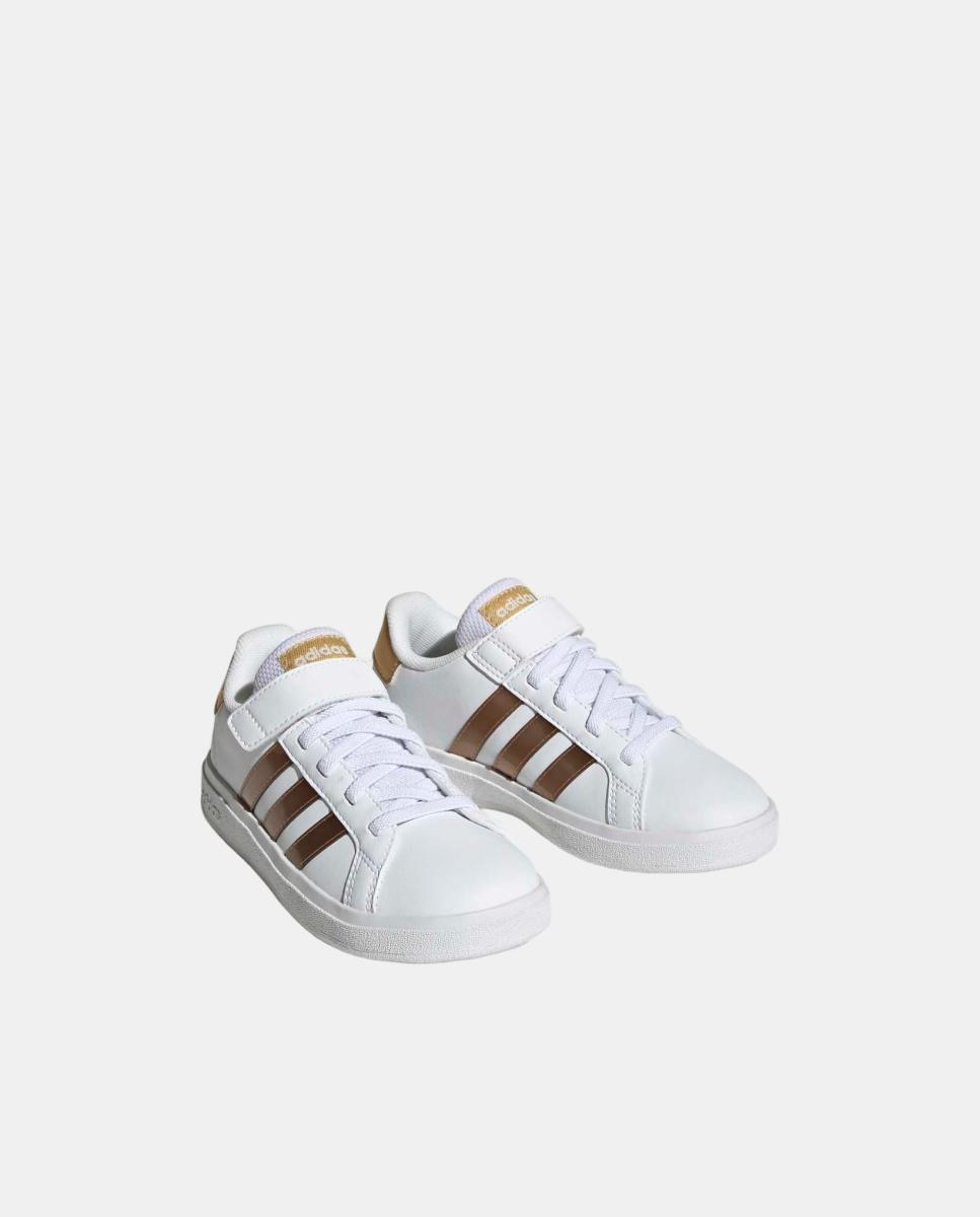 Sapatilhas Grand Court Sustainable Lifestyle Court Elastic Lace and Top Strap adidas Branco-5