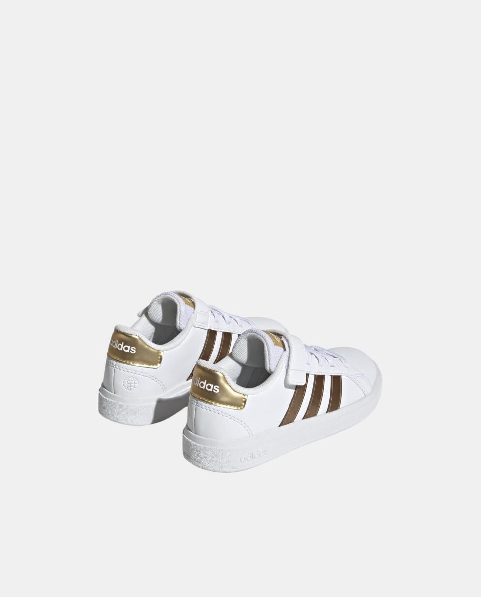 Sapatilhas Grand Court Sustainable Lifestyle Court Elastic Lace and Top Strap adidas Branco-6