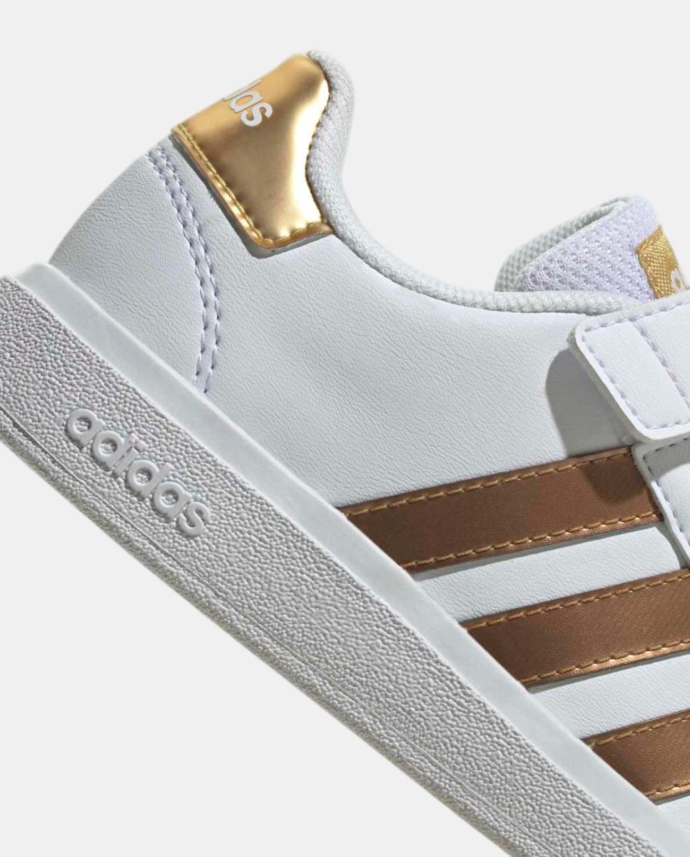 Sapatilhas Grand Court Sustainable Lifestyle Court Elastic Lace and Top Strap adidas Branco-7
