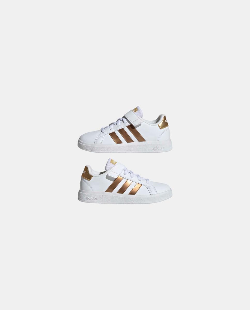 Sapatilhas Grand Court Sustainable Lifestyle Court Elastic Lace and Top Strap adidas Branco-9