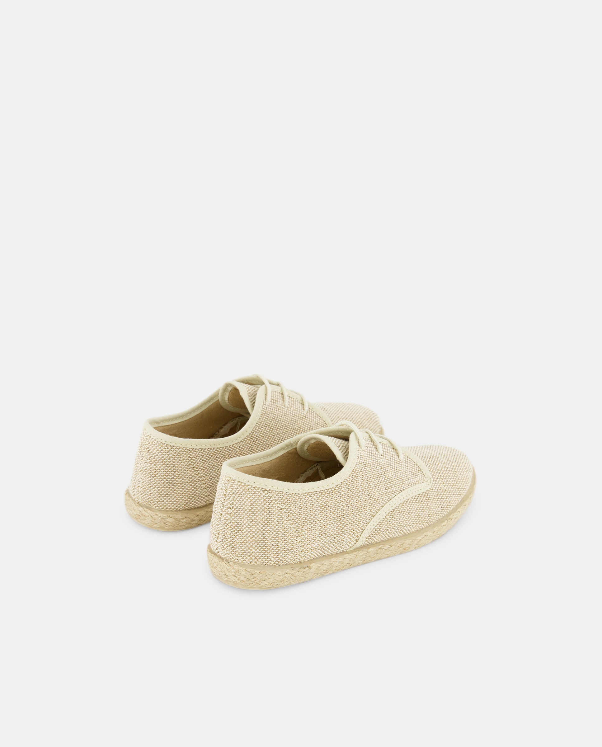 Imagen 3 de Bluchers de niño en lino con yute - Chuches - Beige Beige