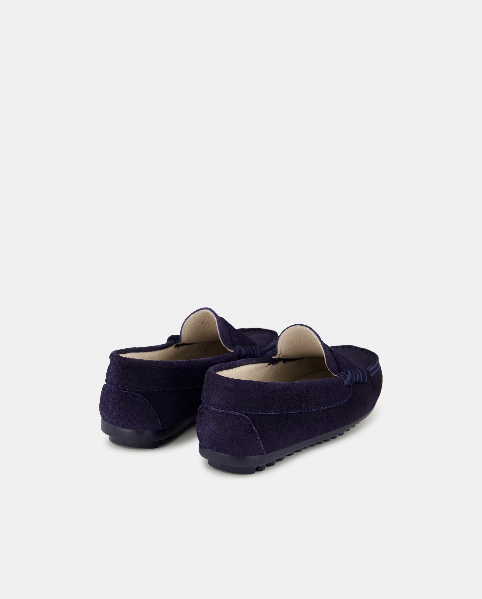 Mocasines de niño en serraje con antifaz - AJJS Estilo - Azul marino Azul marino-3