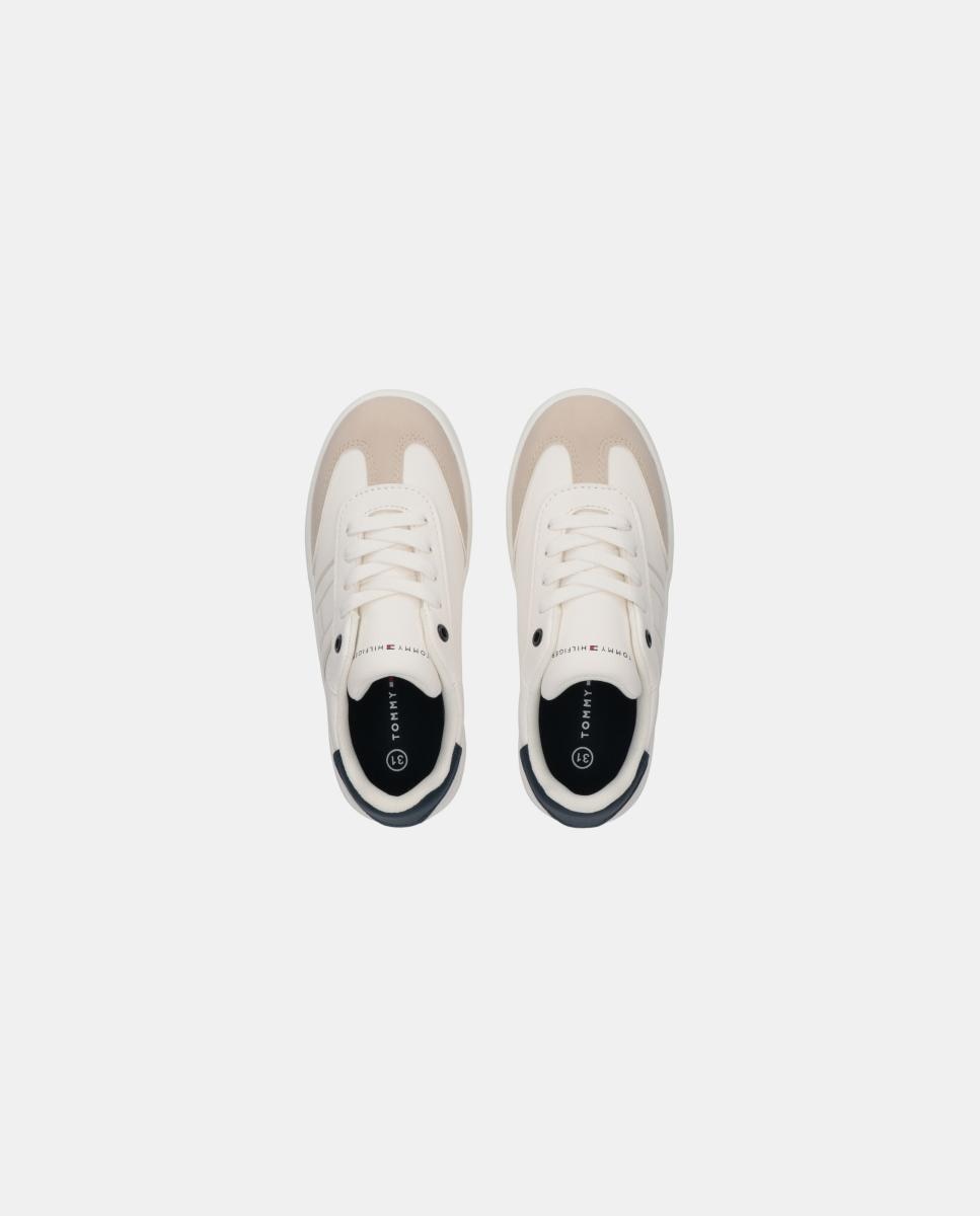 Sapatilhas de Atacadores com Biqueira em Croute Tommy Hilfiger Branco-2