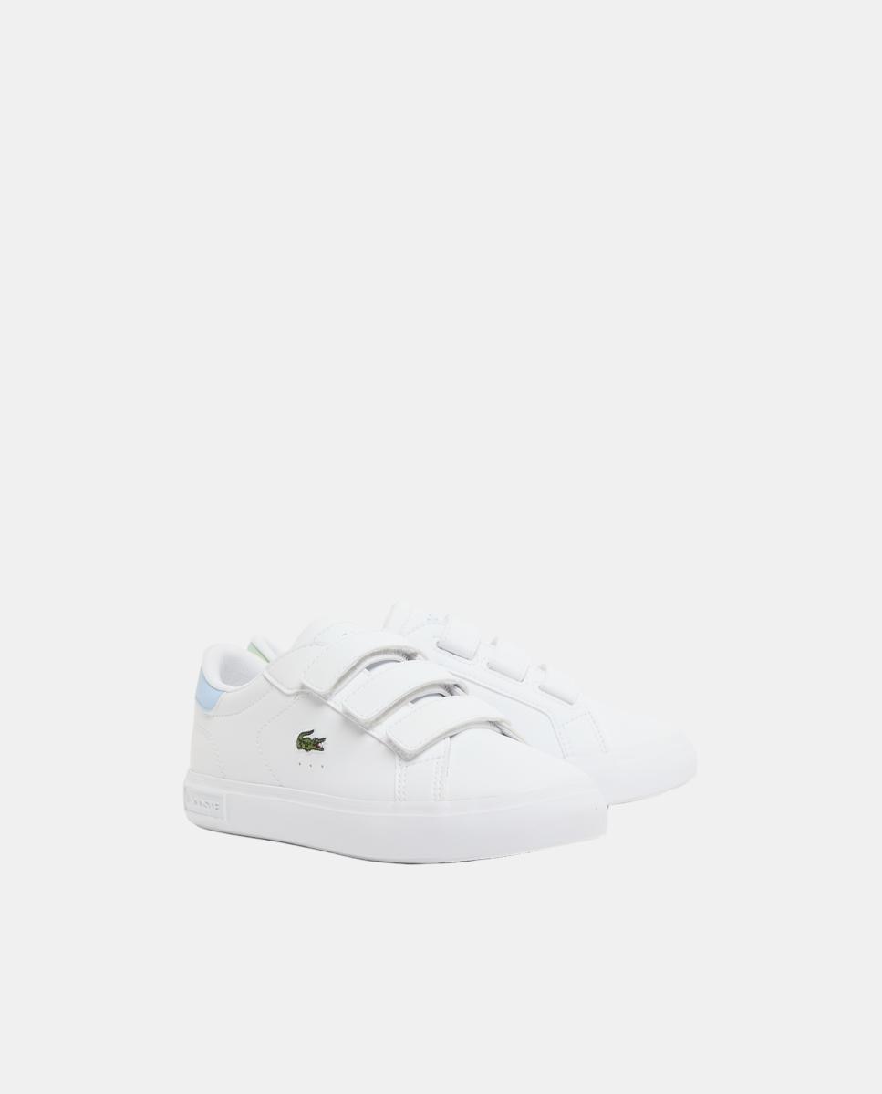Sapatos Desportivos Powercourt de Criança com Degradé Lacoste Branco-2