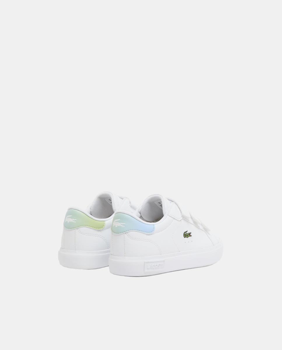Sapatos Desportivos Powercourt de Criança com Degradé Lacoste Branco-3