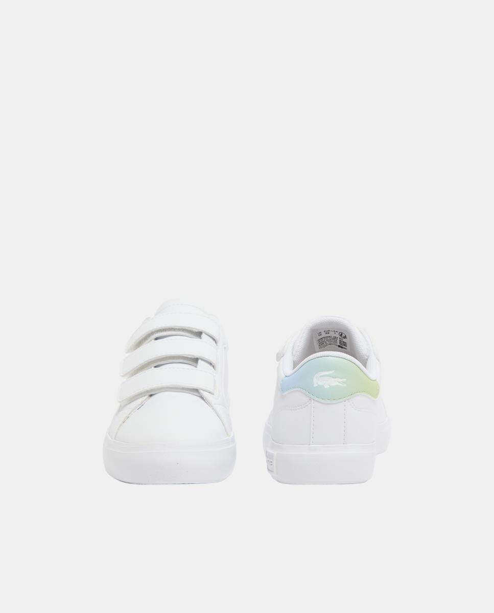 Sapatos Desportivos Powercourt de Criança com Degradé Lacoste Branco-5