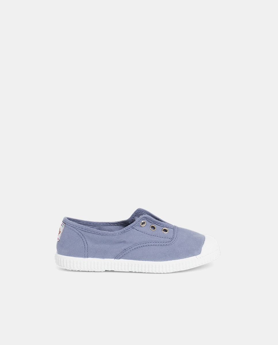 Pisamonas - Zapatillas Lona Punta Goma Sin Cordones en rosa.