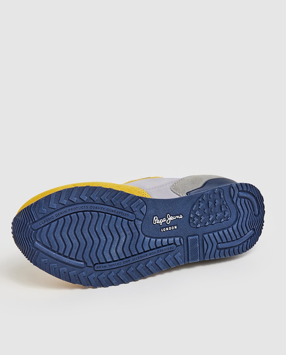 Sapatilhas Baixas London Urban de Running com Atacadores Pepe Jeans Amarelo-6