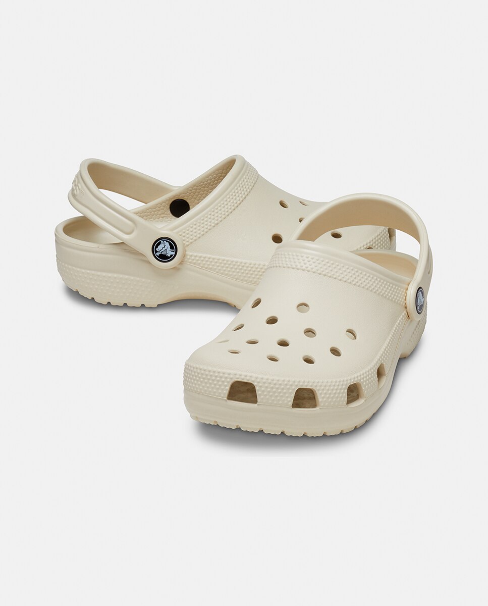 Zuecos de niños Classic Clog Crocs - Blanco Hueso Blanco Hueso-2