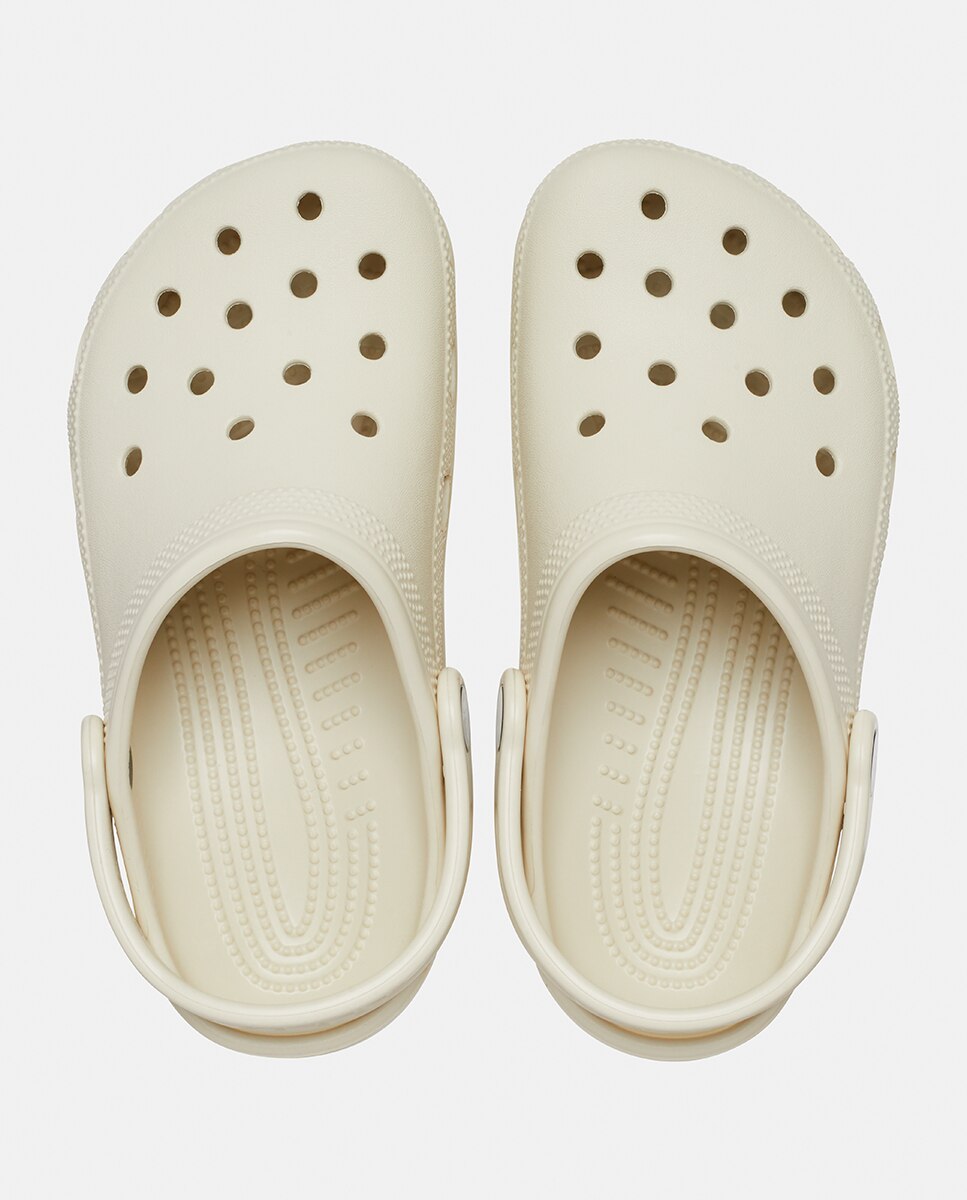 Zuecos de niños Classic Clog Crocs - Blanco Hueso Blanco Hueso-3