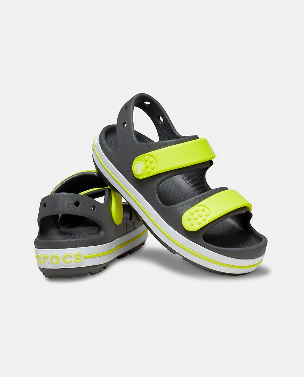 Socas de Criança Crocband Cruiser Sandal Cinzento-2