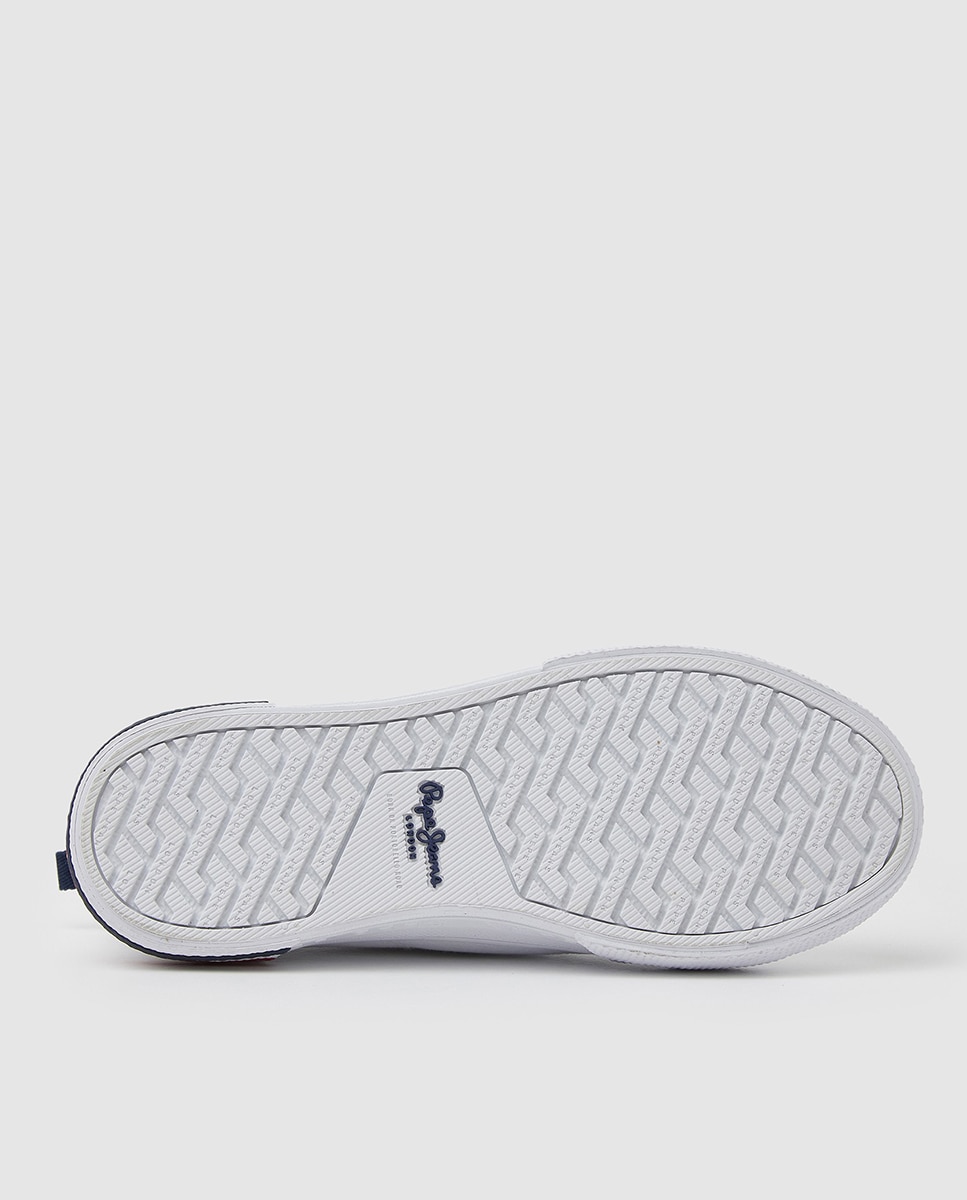 Sapatilhas Baixas Brady Basic em Lona Pepe Jeans Branco-5