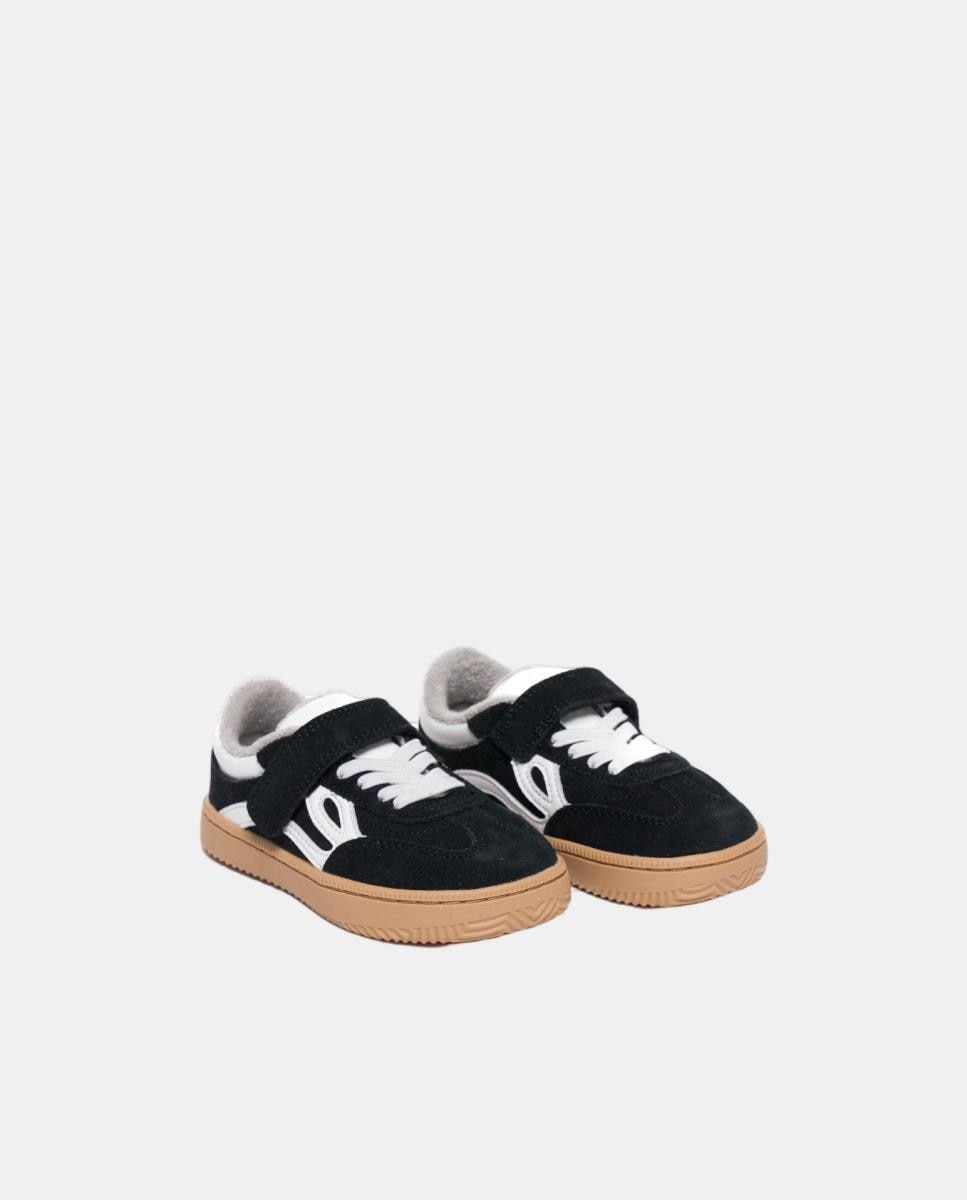 Sapatilhas de pele One® Kids Preto-5