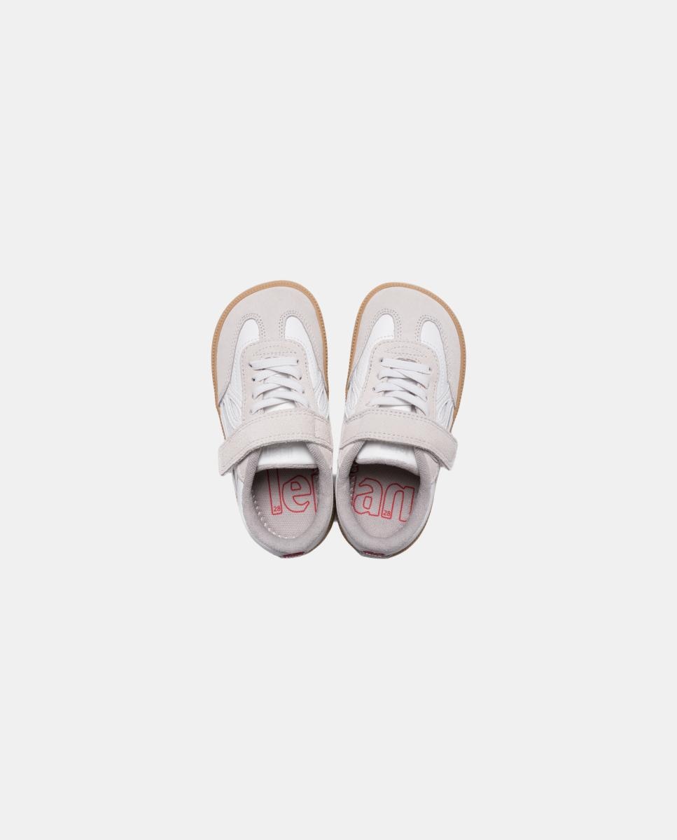 Sapatilhas de pele One® Kids Branco-marfim-4