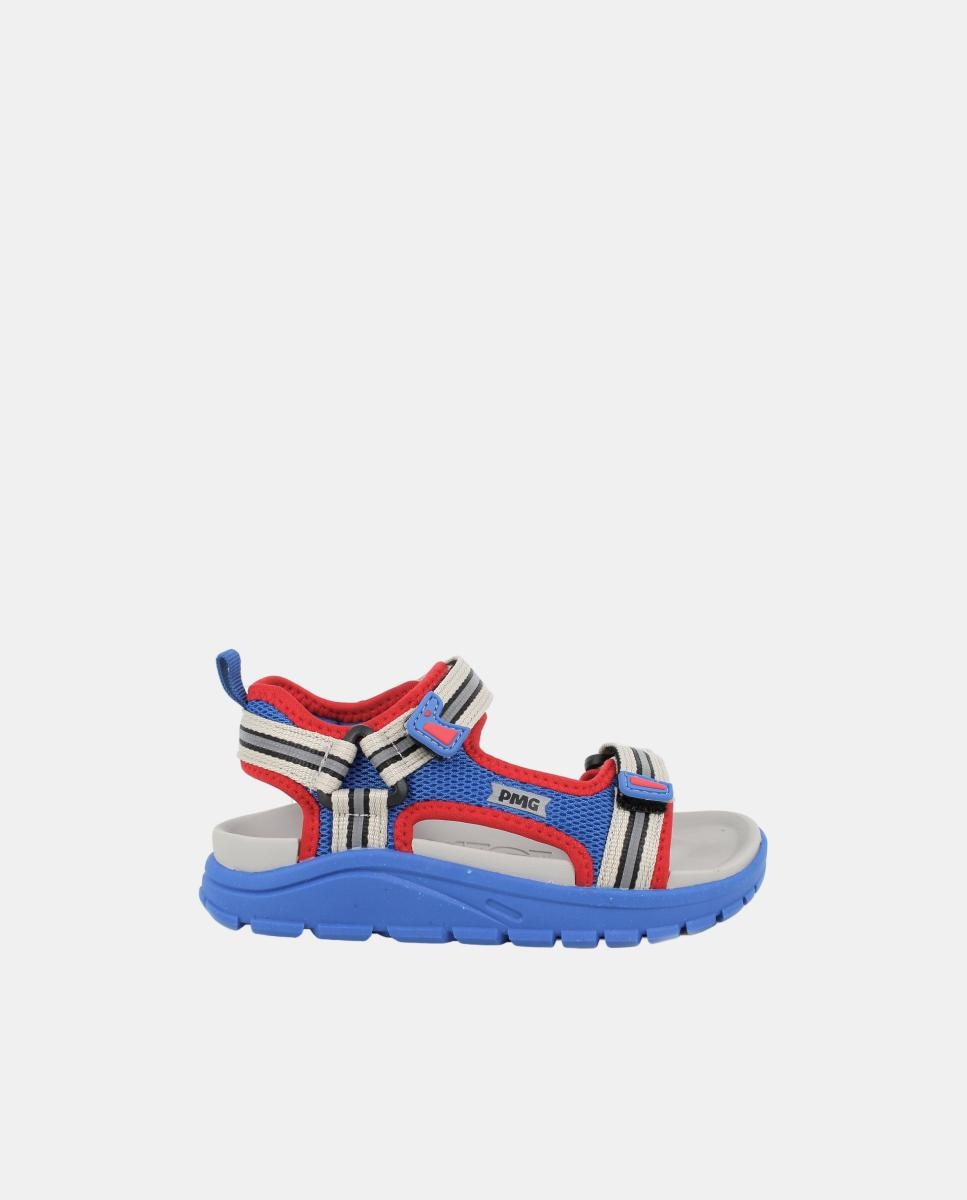 Sandálias em Tecido com Velcro Duplo - Multicolor Primigi Multicolor-3