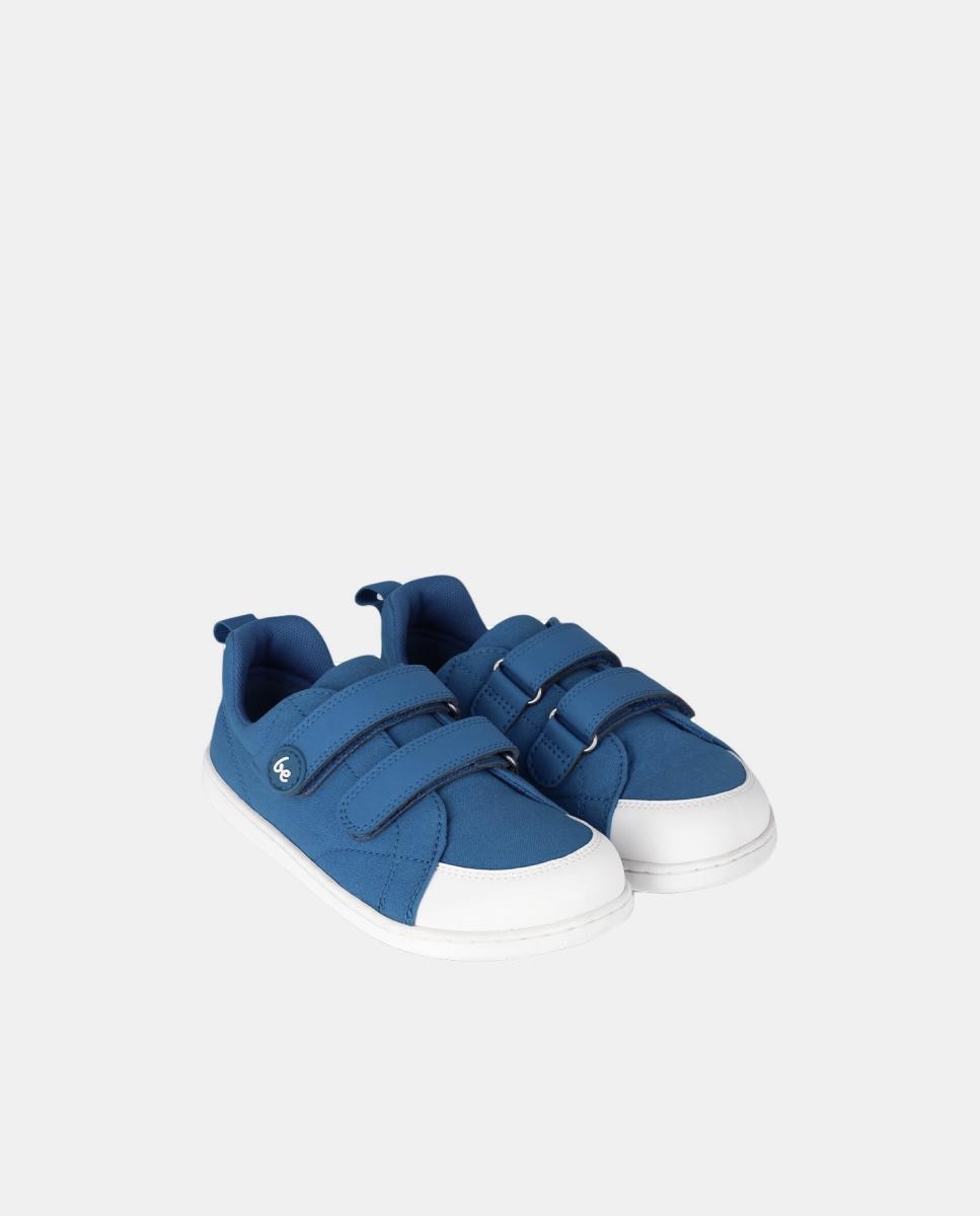 Sapatilhas Canvi de Criança de Lona de Algodão com Zero Drop Azul-2