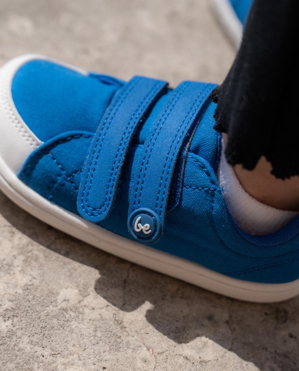 Sapatilhas Canvi de Criança de Lona de Algodão com Zero Drop Azul-5