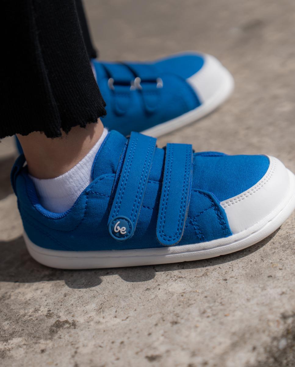 Sapatilhas Canvi de Criança de Lona de Algodão com Zero Drop Azul-7