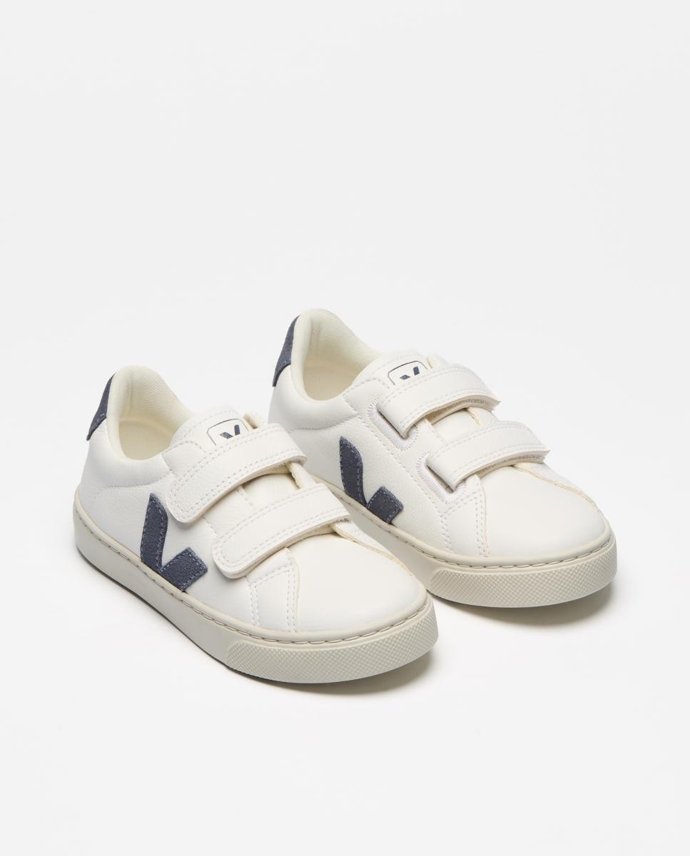 Sapatilhas de Couro Modelo Esplar Azul-3