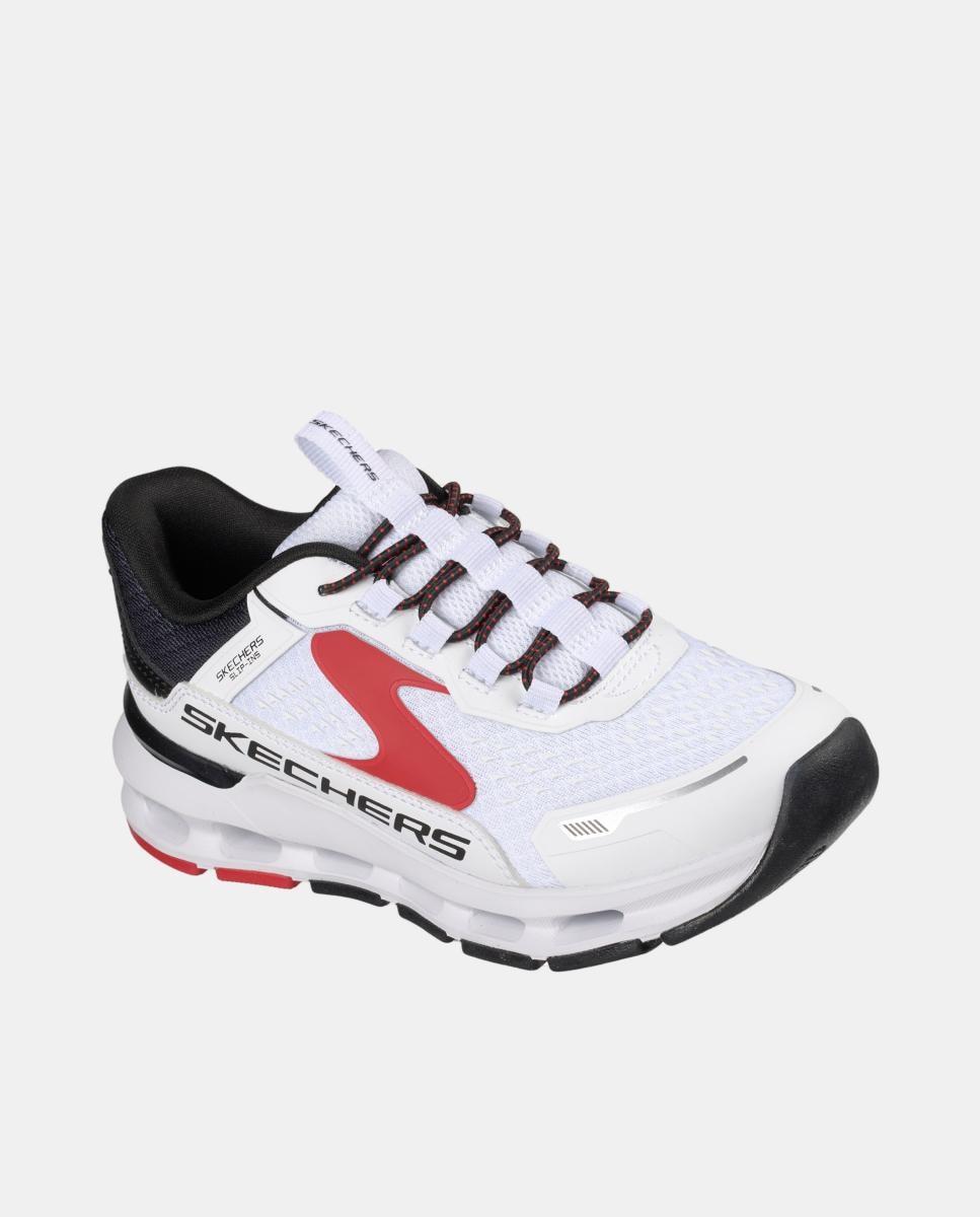 Imagen 4 de Deportivo con tech Glide step y ajuste de velcro - Skechers - Blanco Blanco