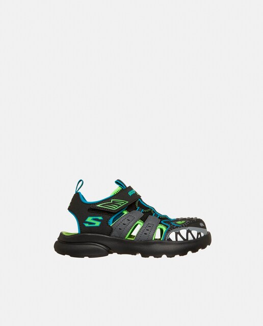 Imagem 0 de Sandálias com Luzes e Desenho de Dinossauro