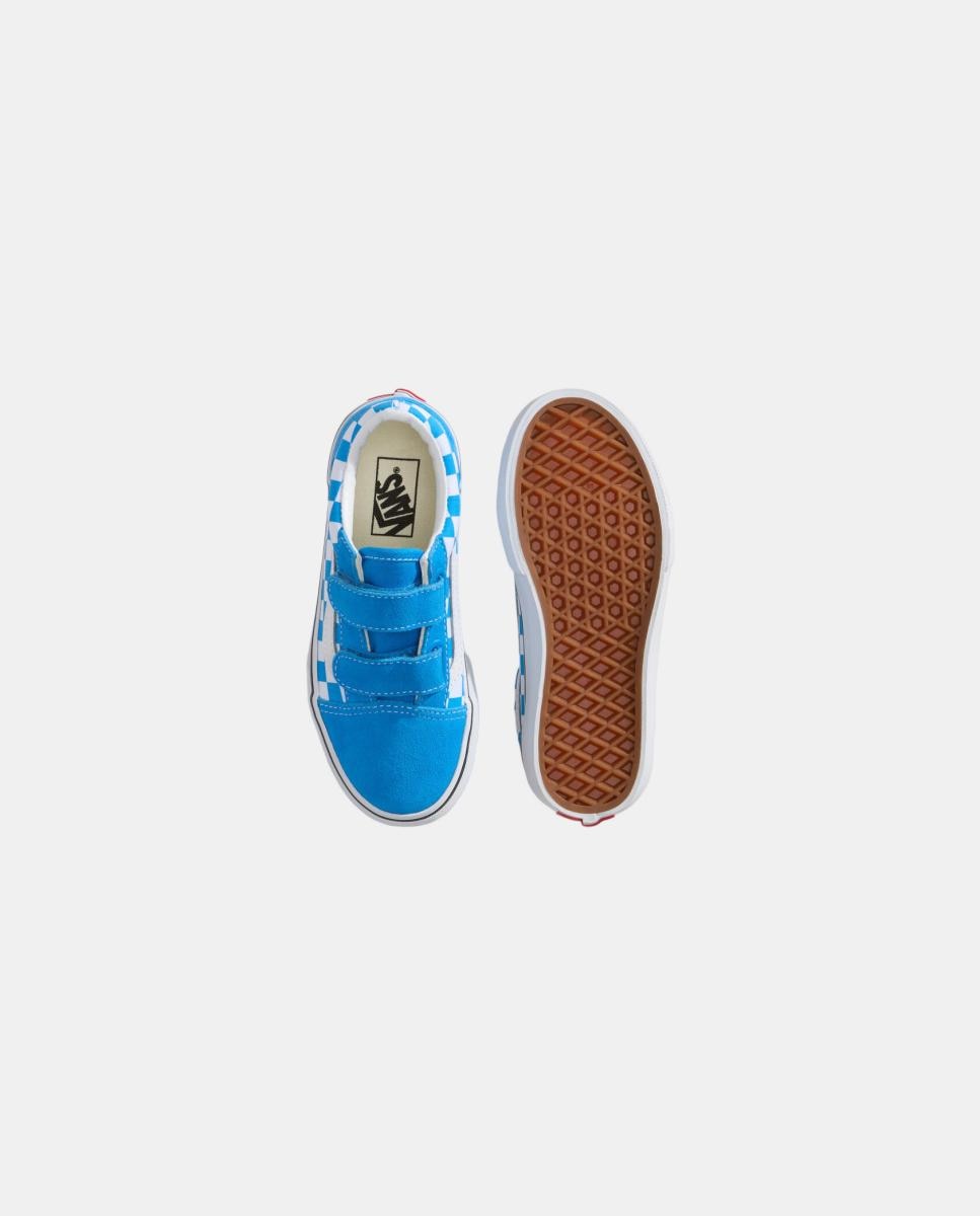 Sapatilhas casual s Old Skool Vans com Velcro Azul Ciano-4