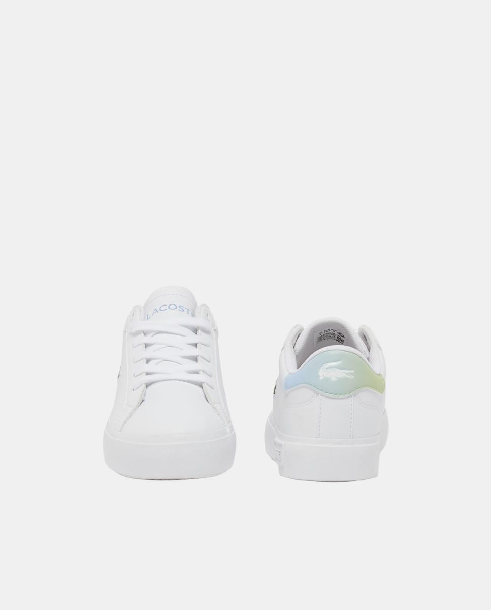 Sapatos Desportivos Powercourt Junior de Criança com Design em Degradé Lacoste Branco-5