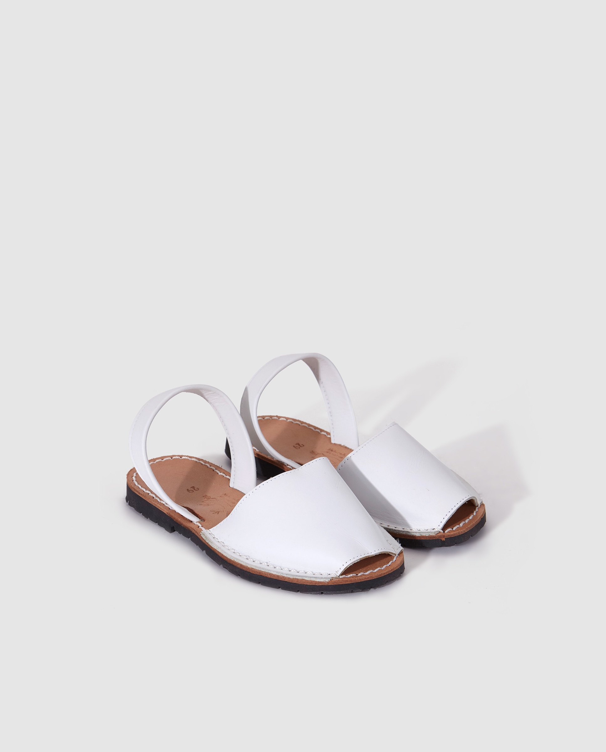 Menorquinas de criança Naturals Menorca brancas Branco-2